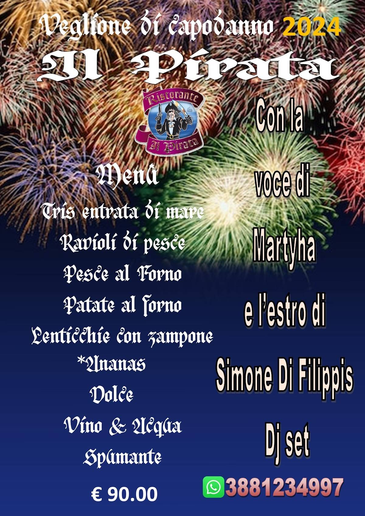 Menu di Ristorante il Pirata 
