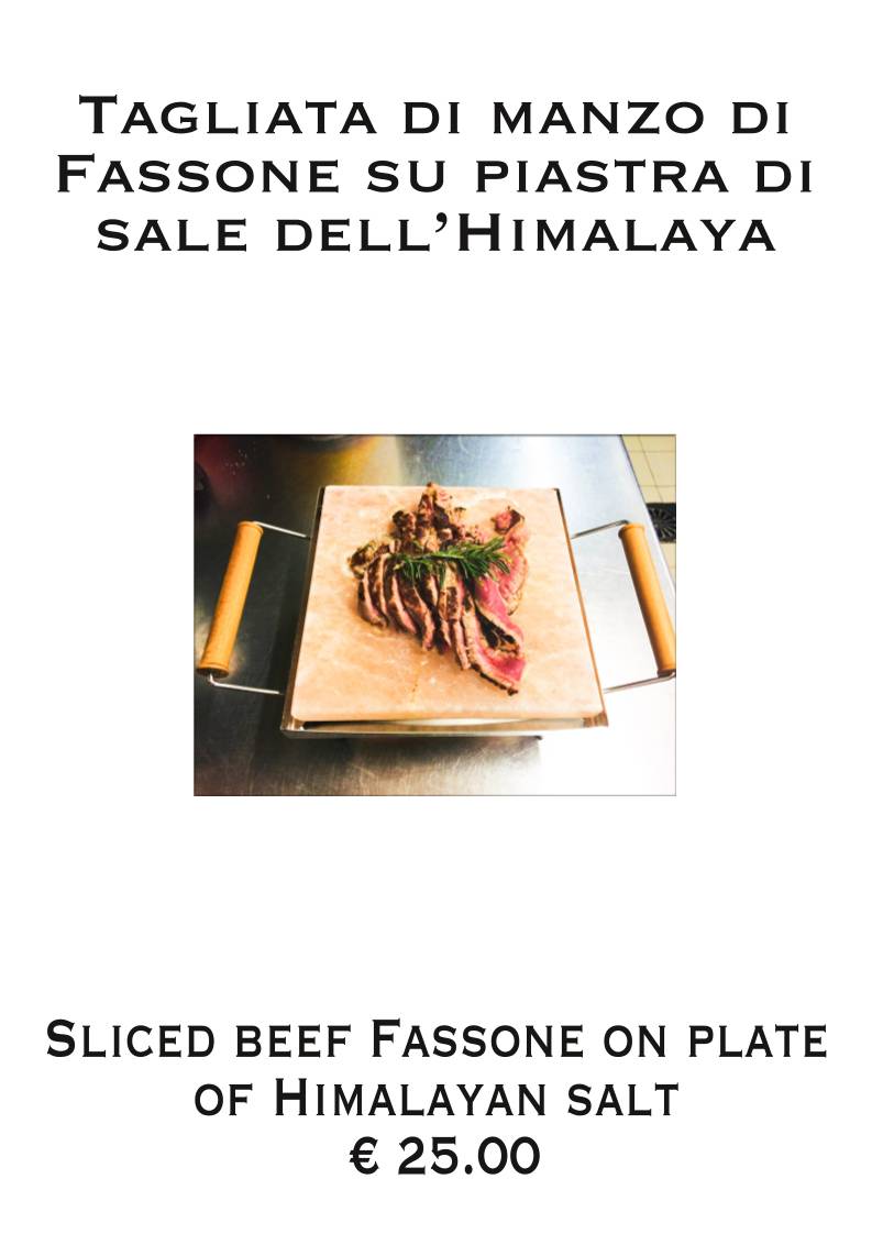 Menu di Ristorante La Mina 