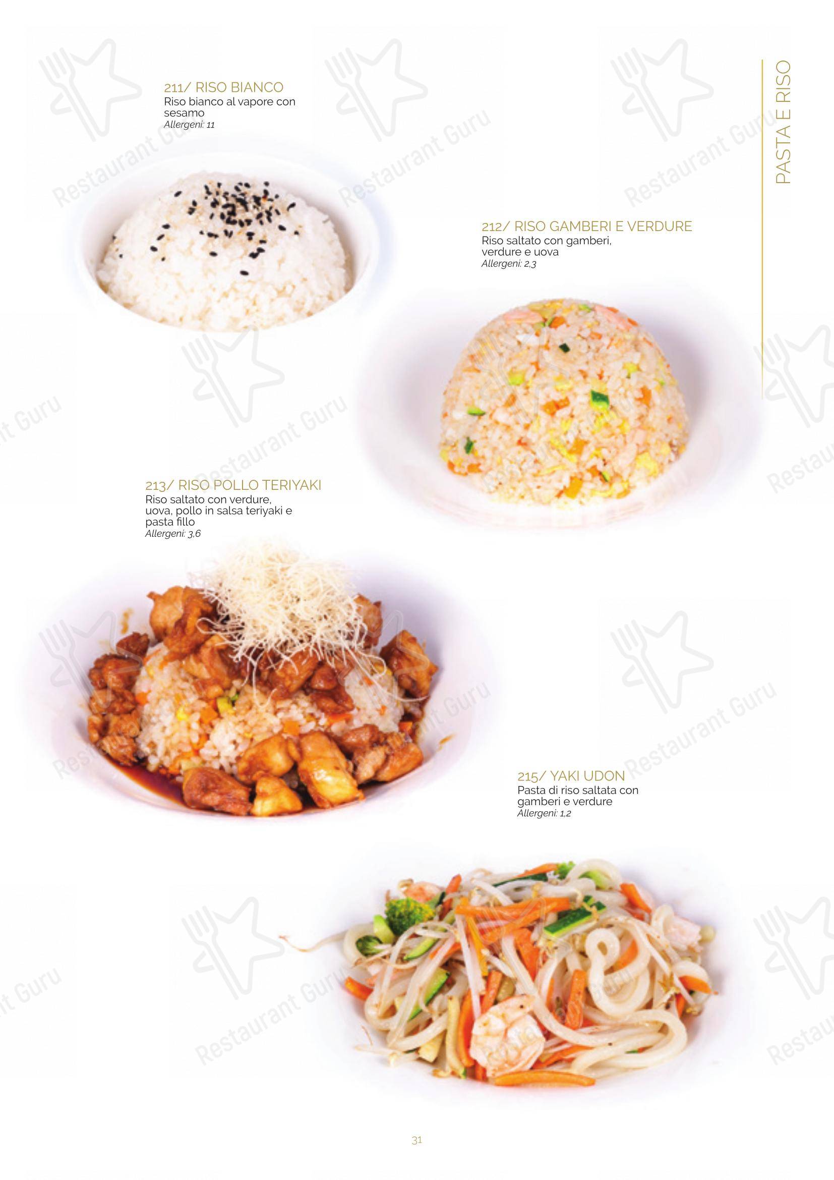 Menu bar per Ristorante Lin Tasting Emotion in Legnano