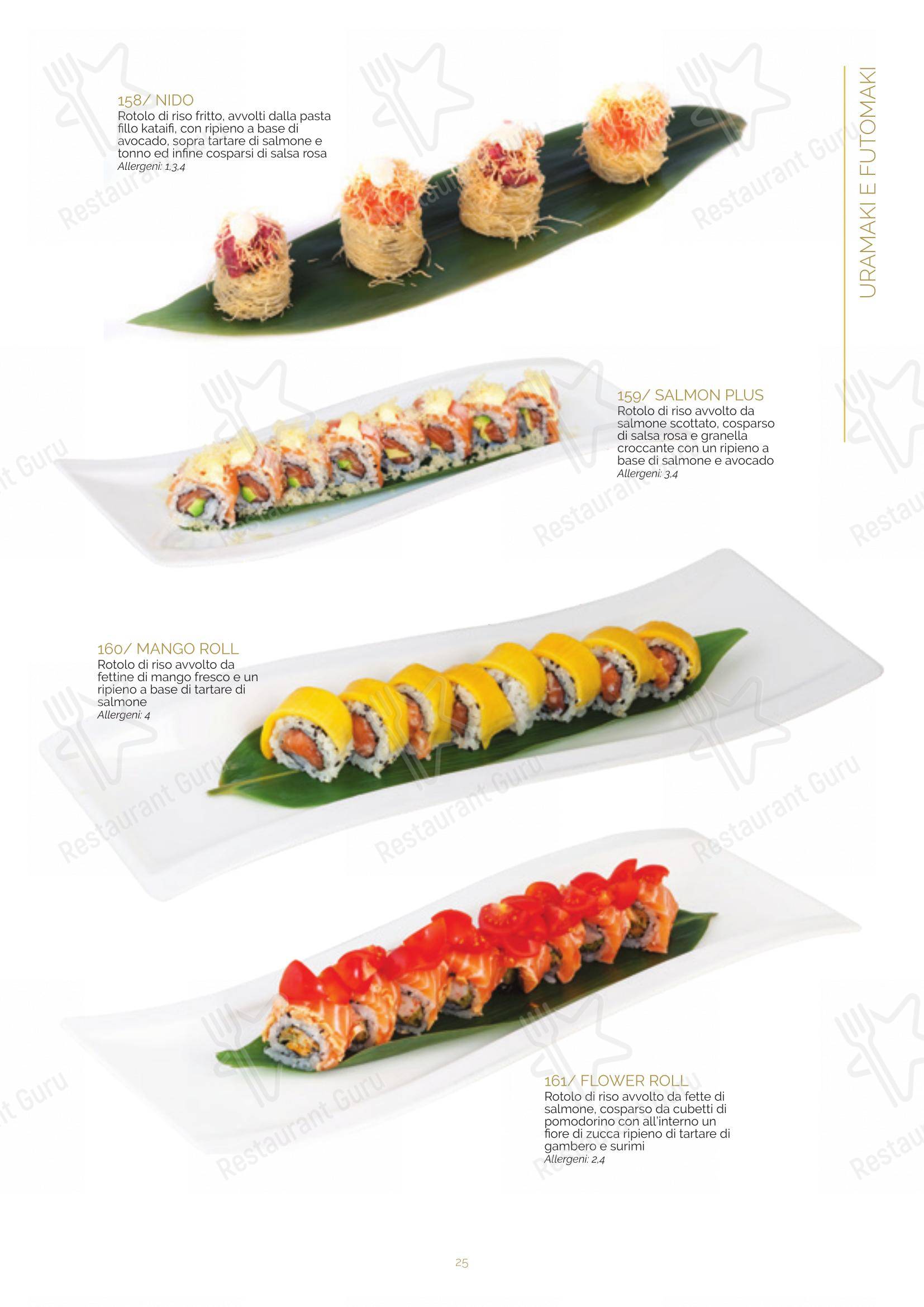 Ristorante Lin Tasting Emotion in Legnano - Menu bar