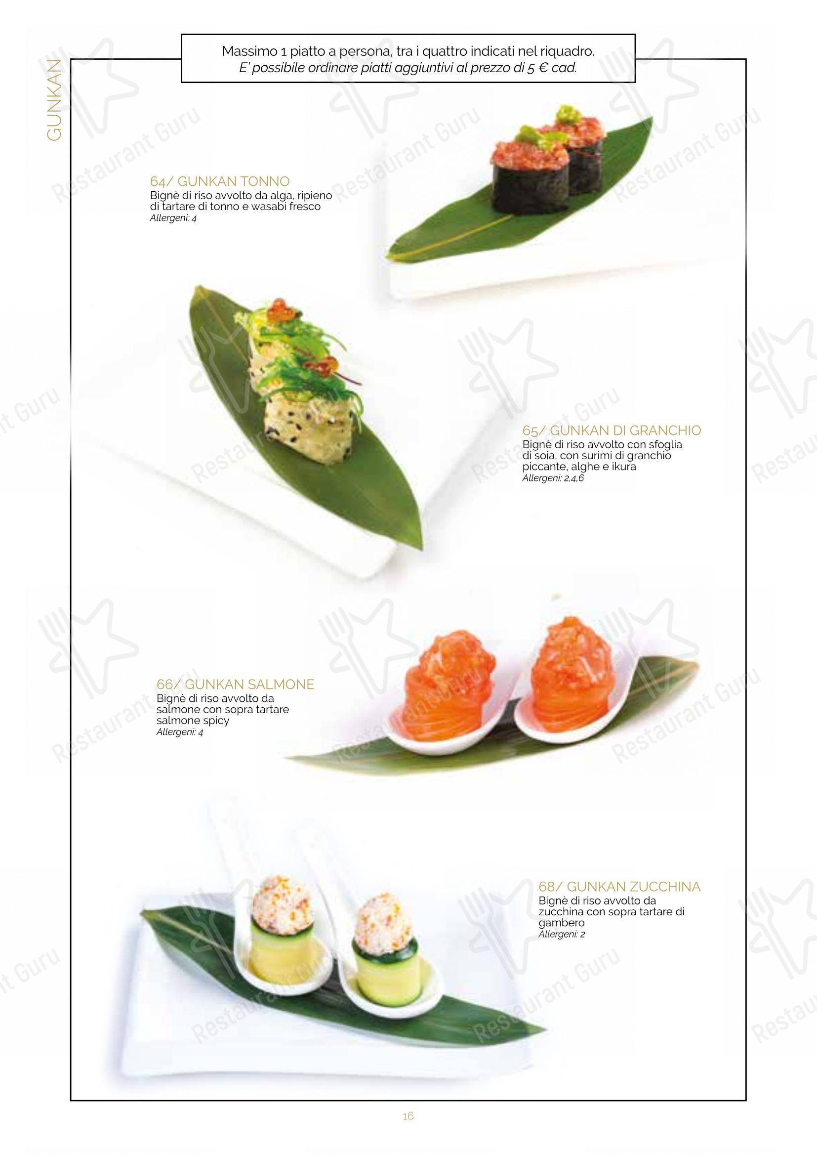 菜单 per Ristorante Lin Tasting Emotion ristorante