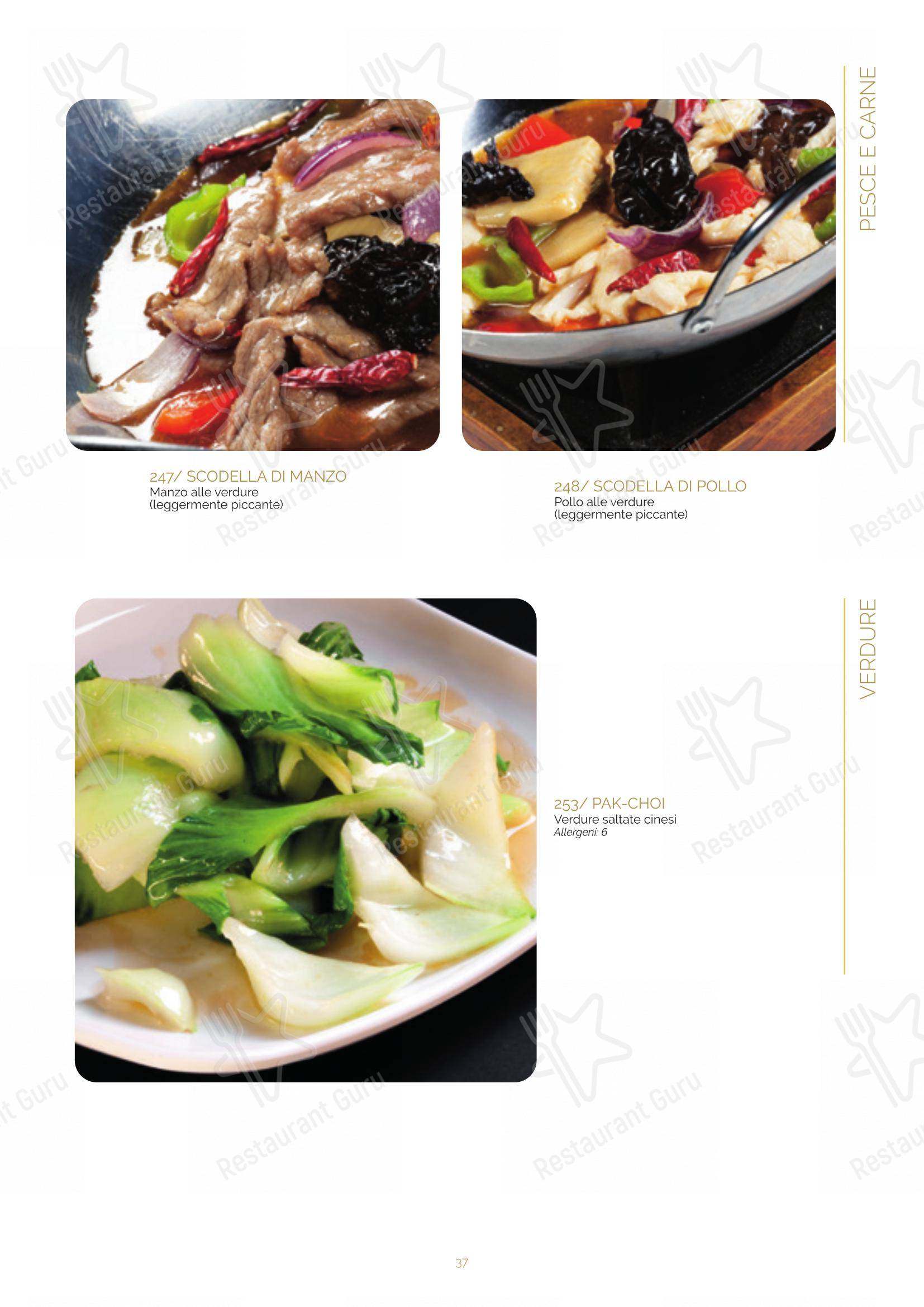 Menu di Ristorante Lin Tasting Emotion - Menu bar