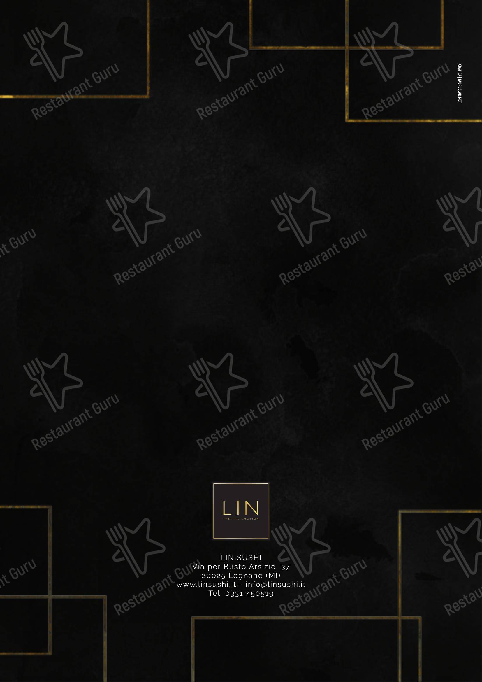 Menu bar per Ristorante Lin Tasting Emotion ristorante