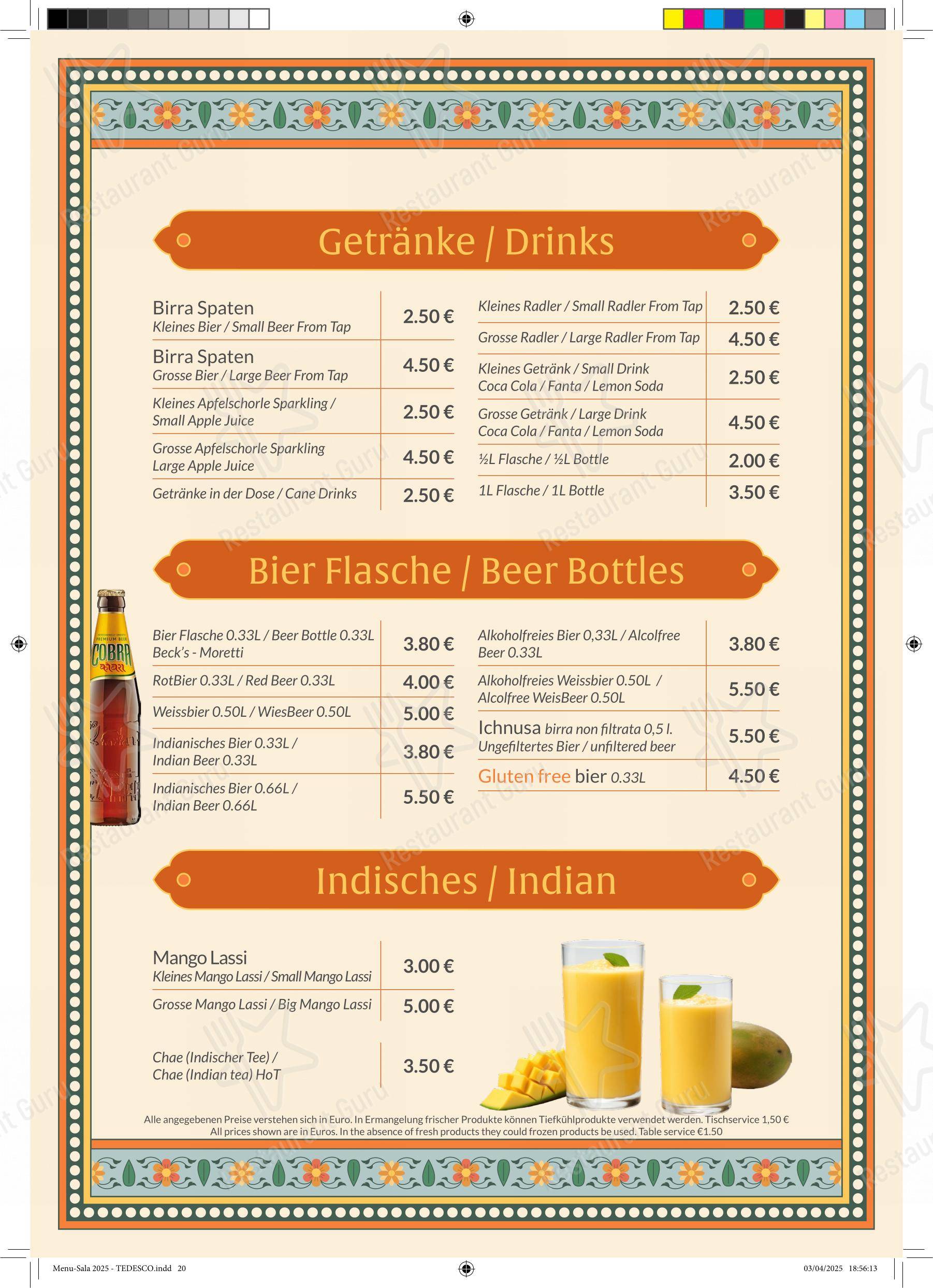 Menu di Ristorante Pizzeria al Convento - Детское