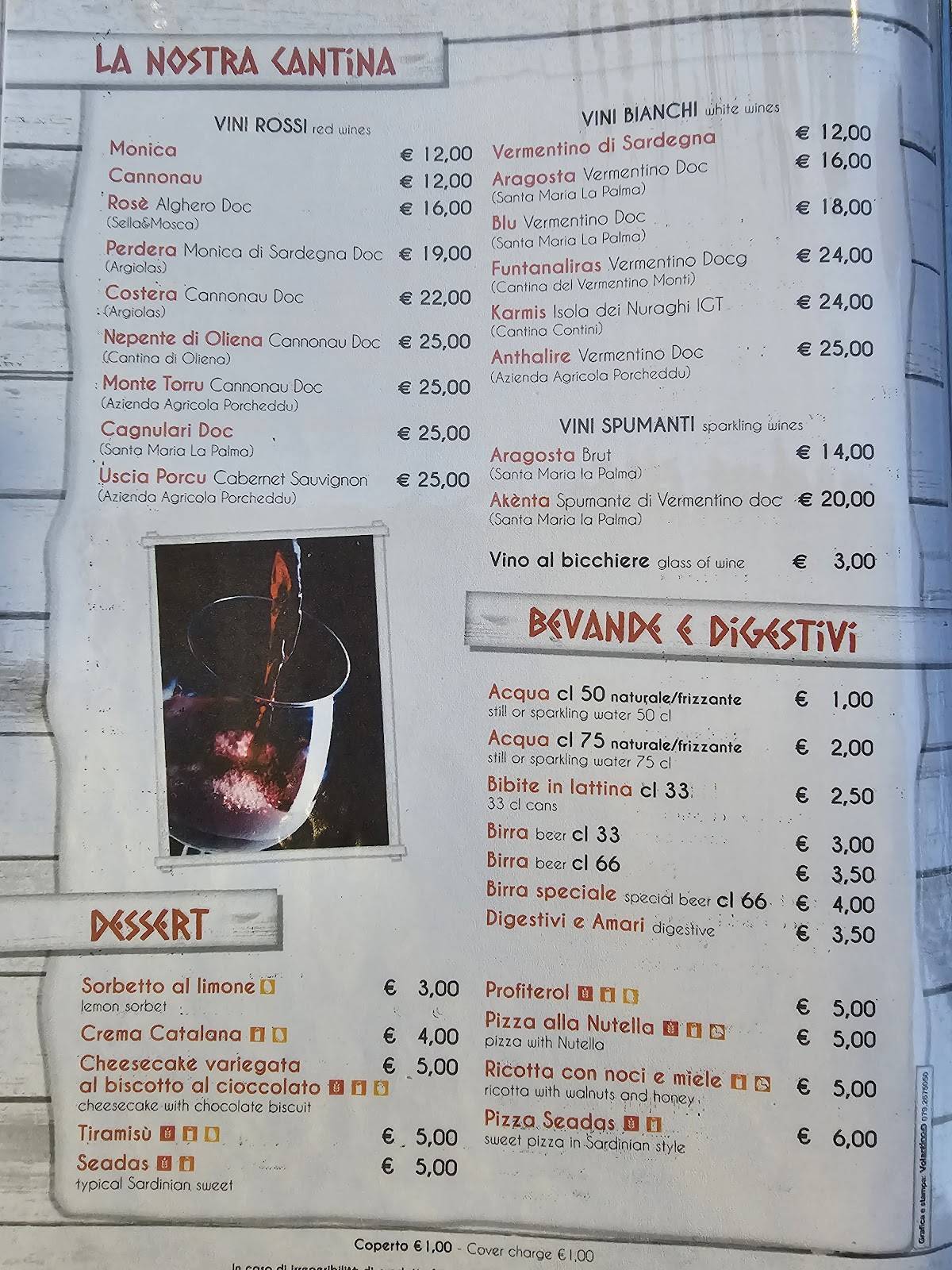 Menu di Ristorante Pizzeria Aragon 