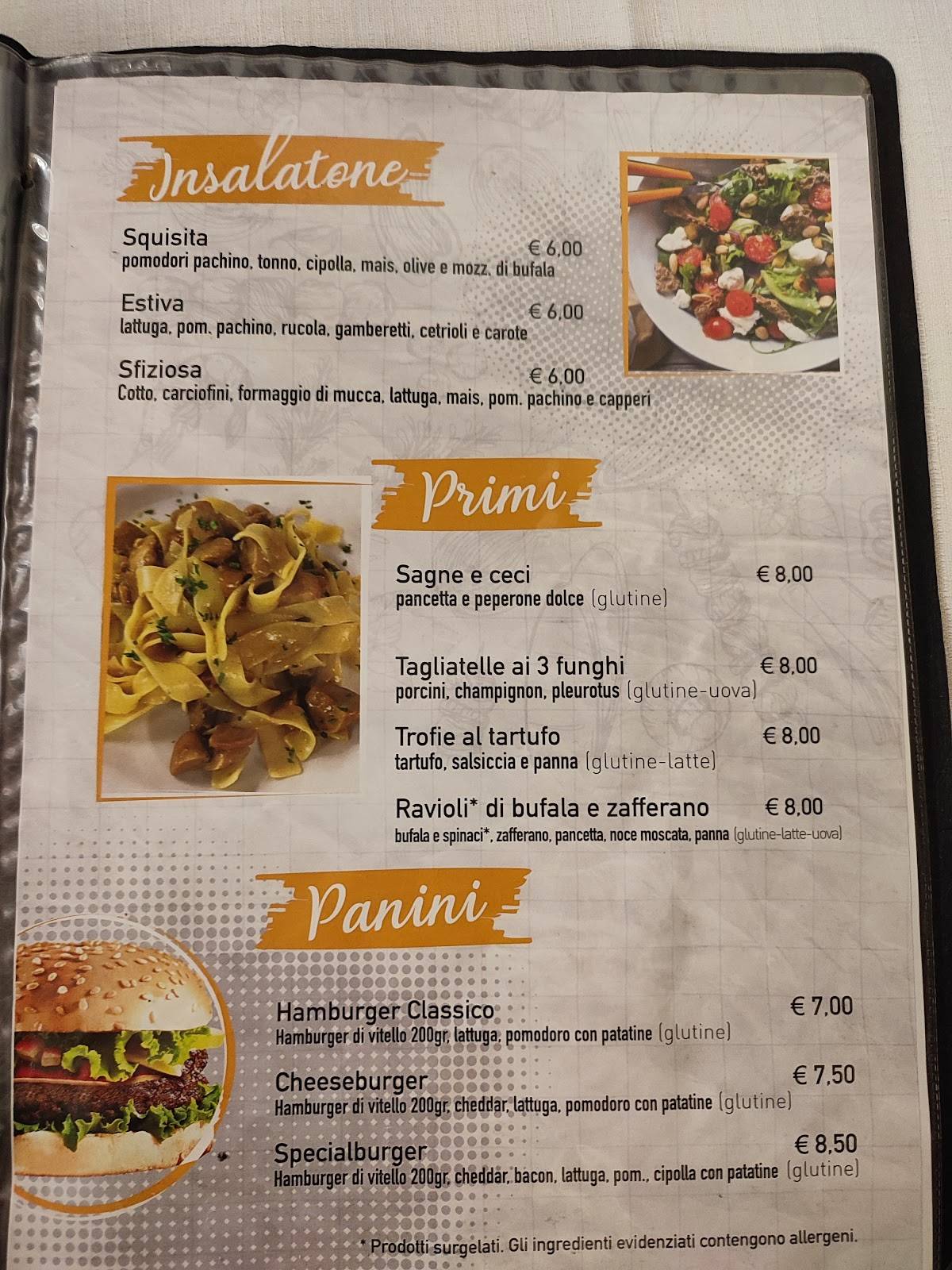 Menu di Ristorante Pizzeria Braceria Micale 