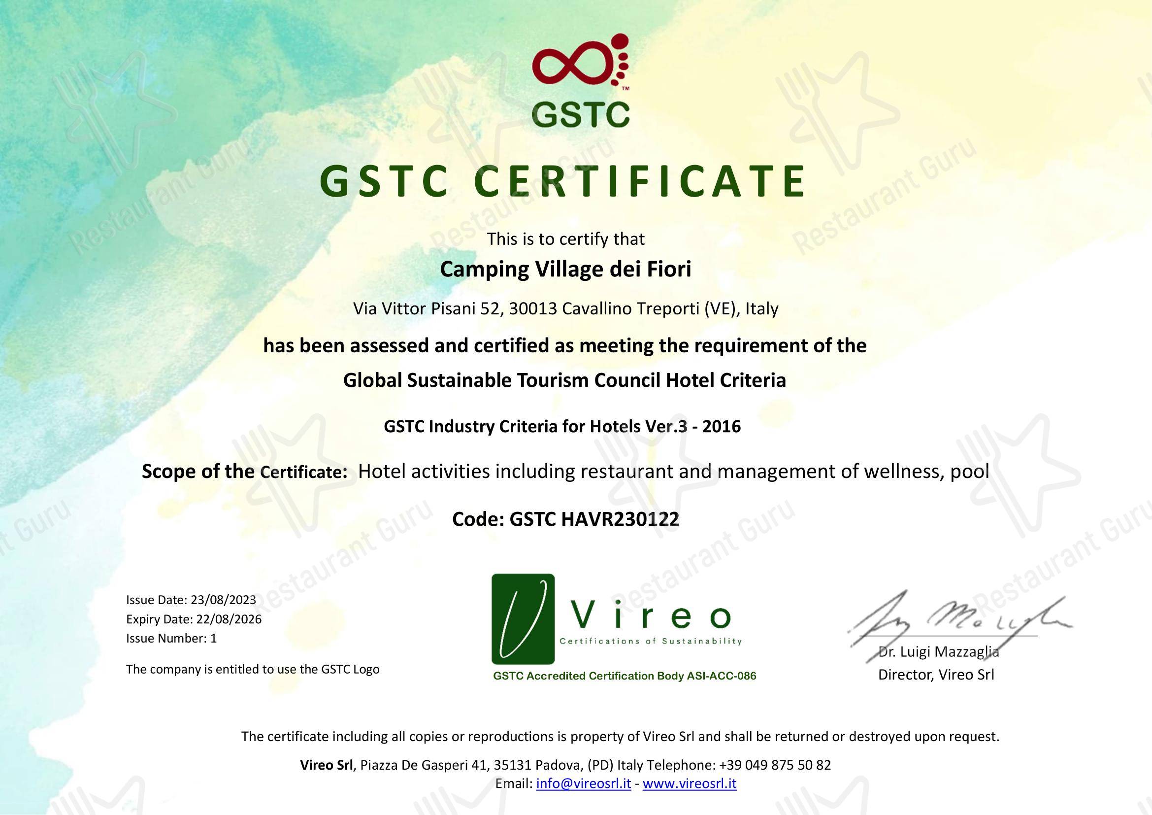 Ristorante Pizzeria Dei Fiori in Ca' Savio - Основное меню