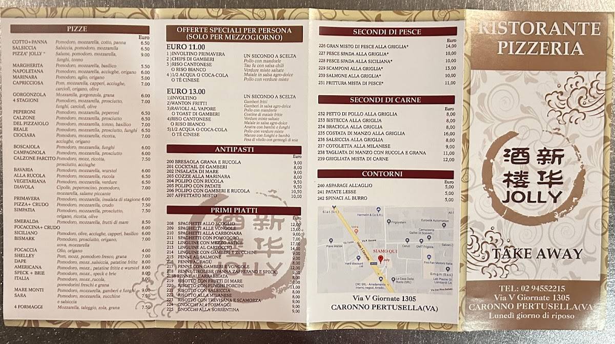 Menu di Ristorante Pizzeria Jolly 