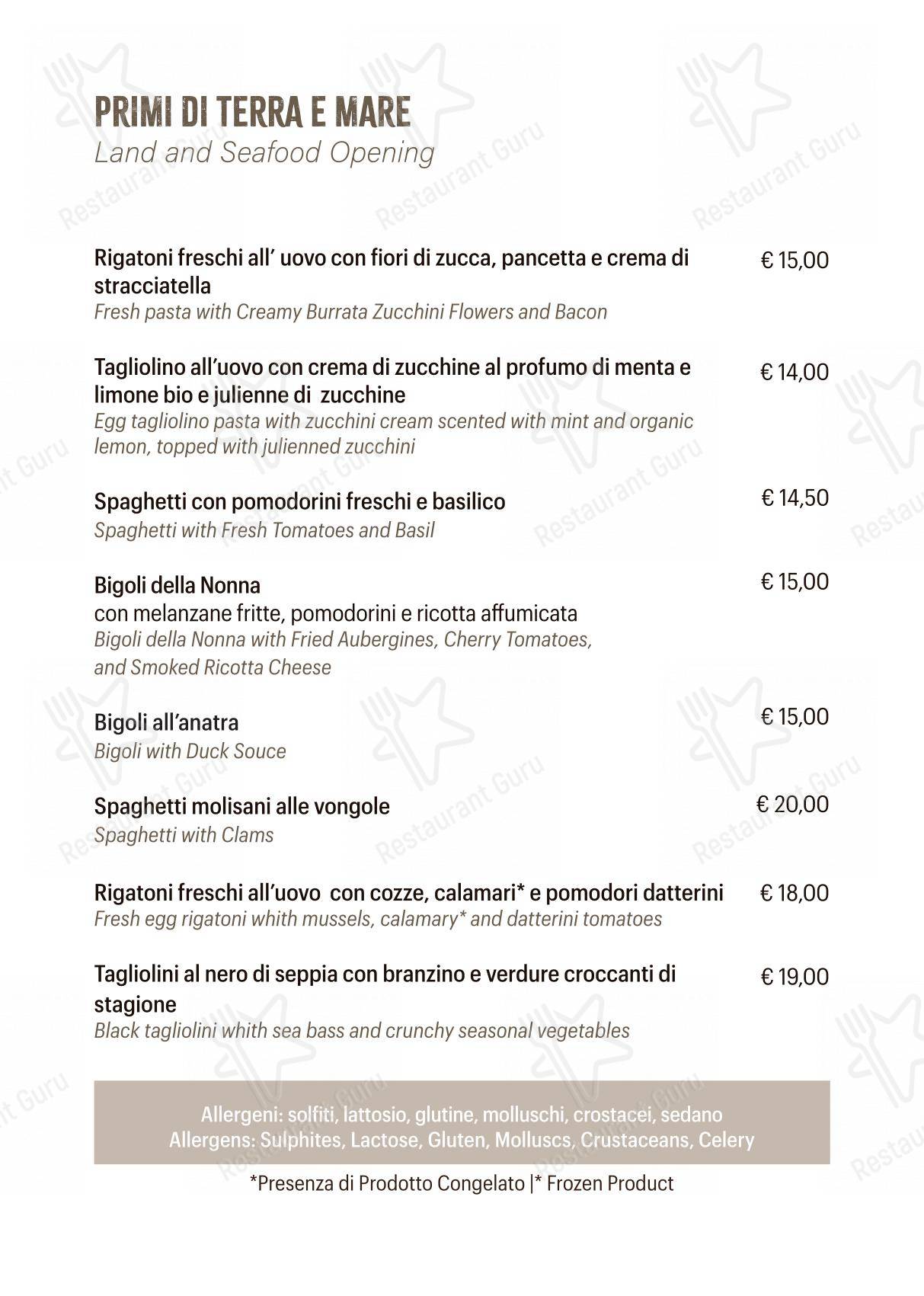 Ristorante Pizzeria Pontecorvo in Padova - Menu