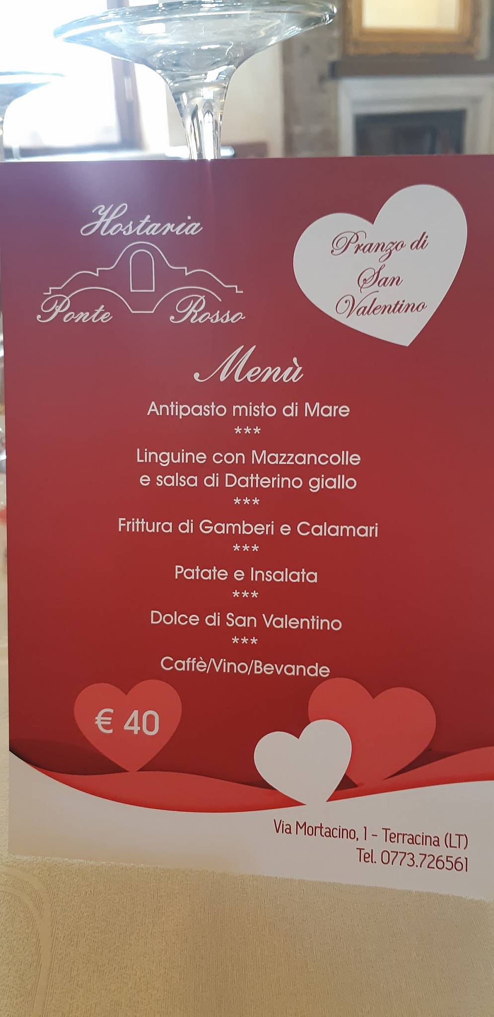 Menu di Ristorante Ponte Rosso 