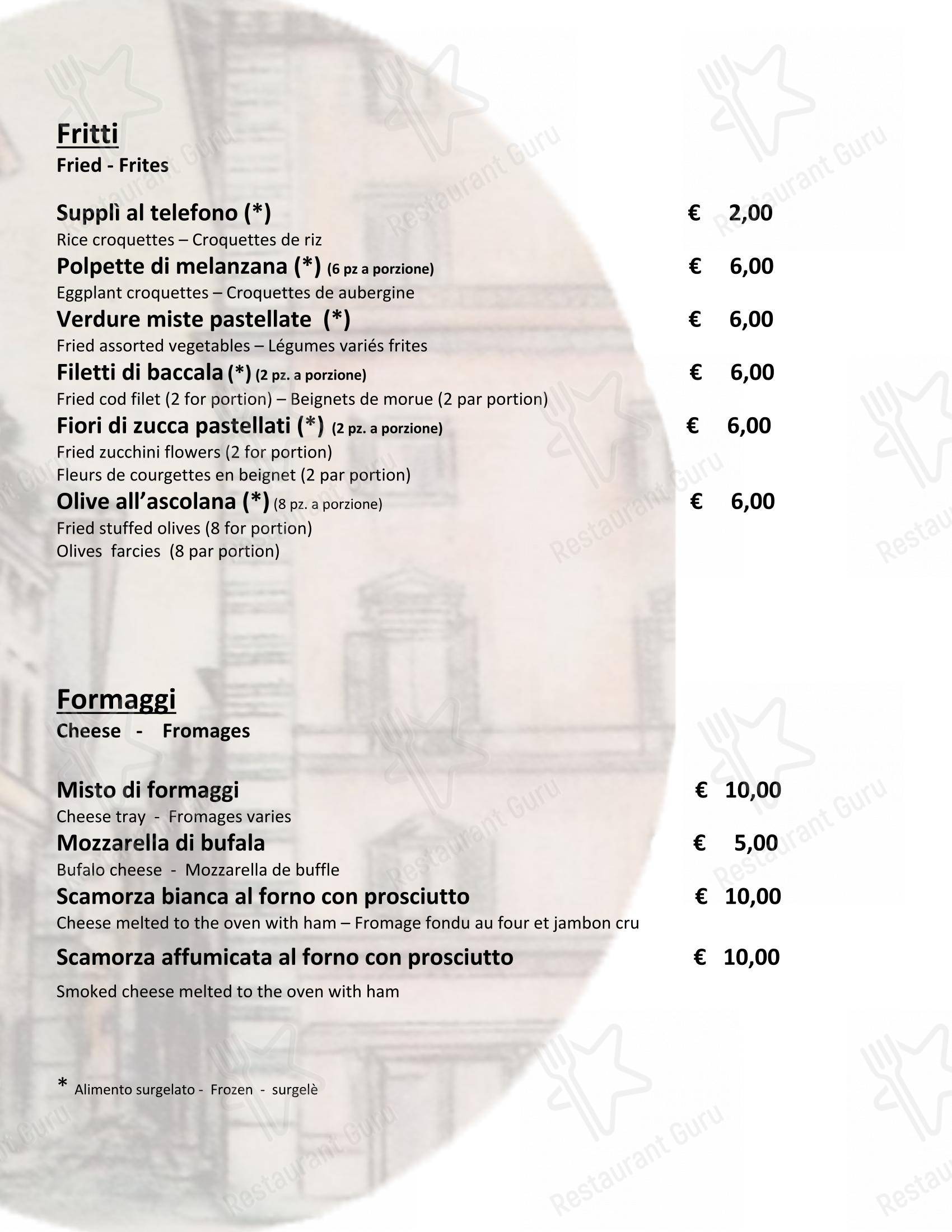 Menu per Ristorante Sant'Anna ristorante