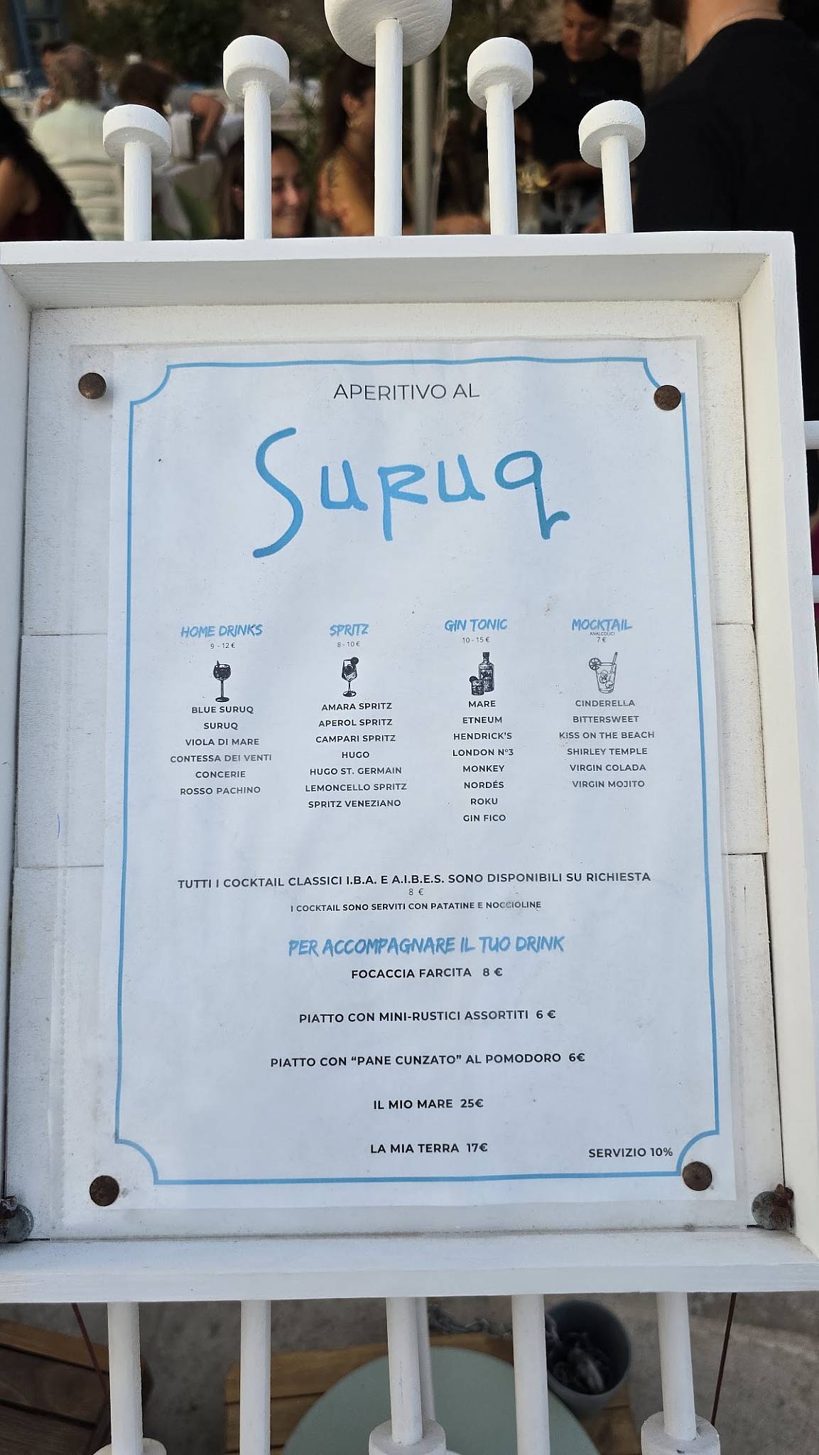 Menu di Ristorante Suruq 