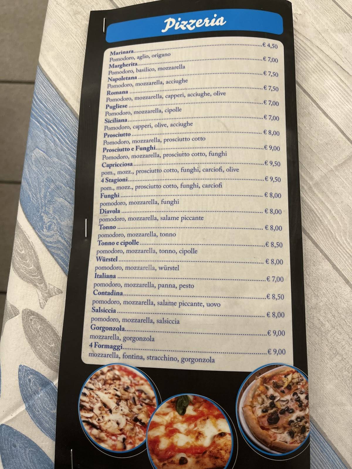 Menu di Ristorante Pizzeria Il Delfino 