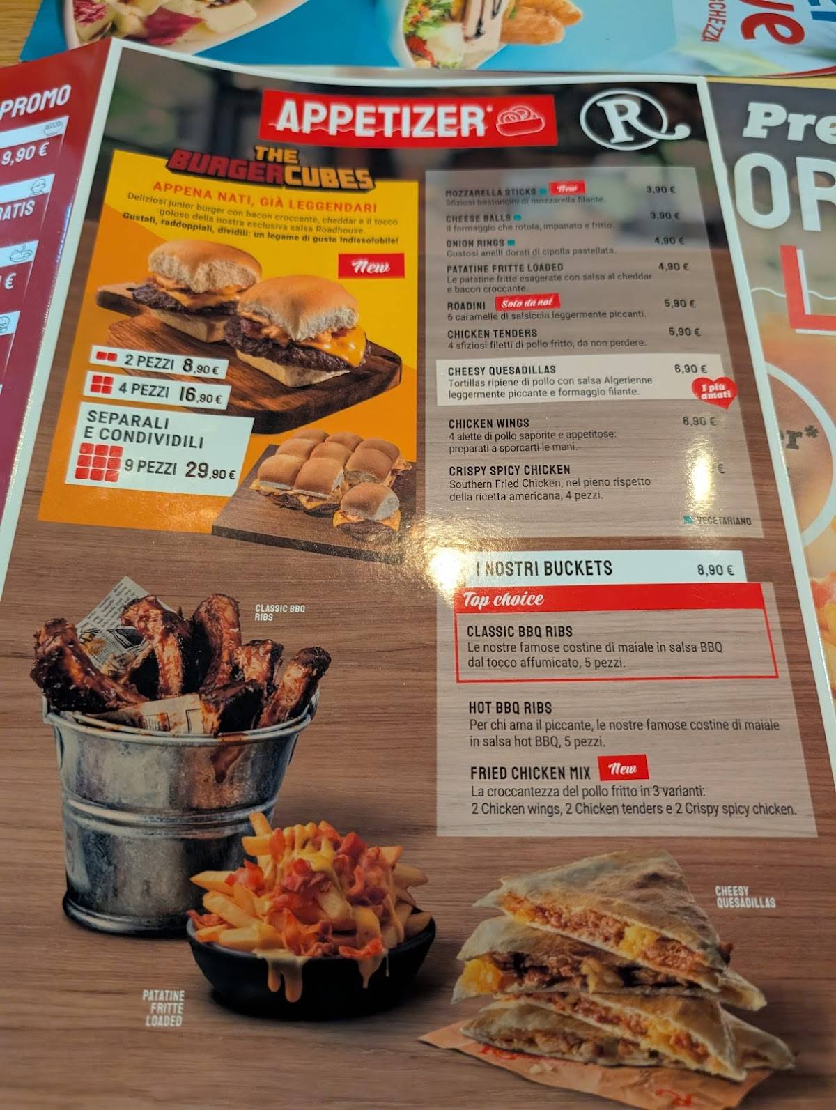 Menu di Roadhouse Restaurant Aosta 