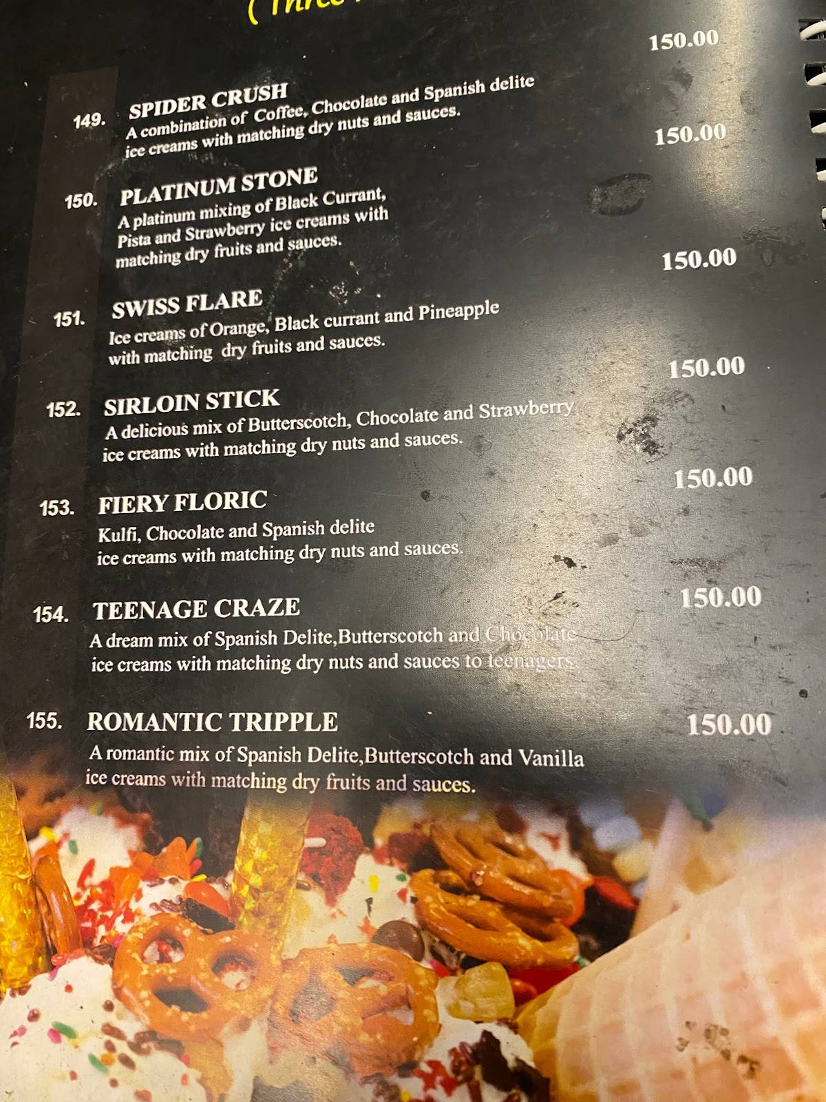 Robins Restaurant menu