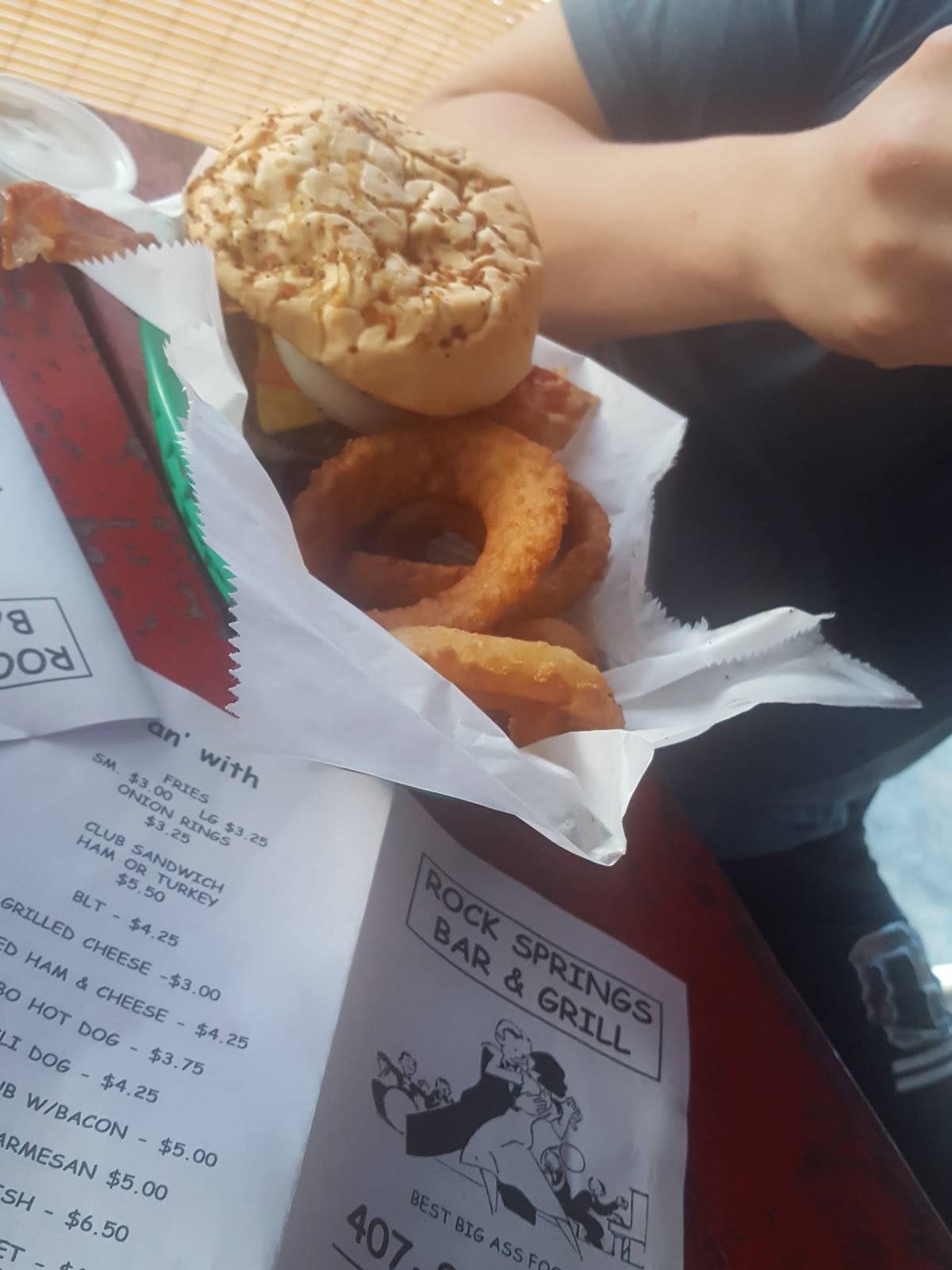 Menu at Rock Springs Bar & Grill, Apopka