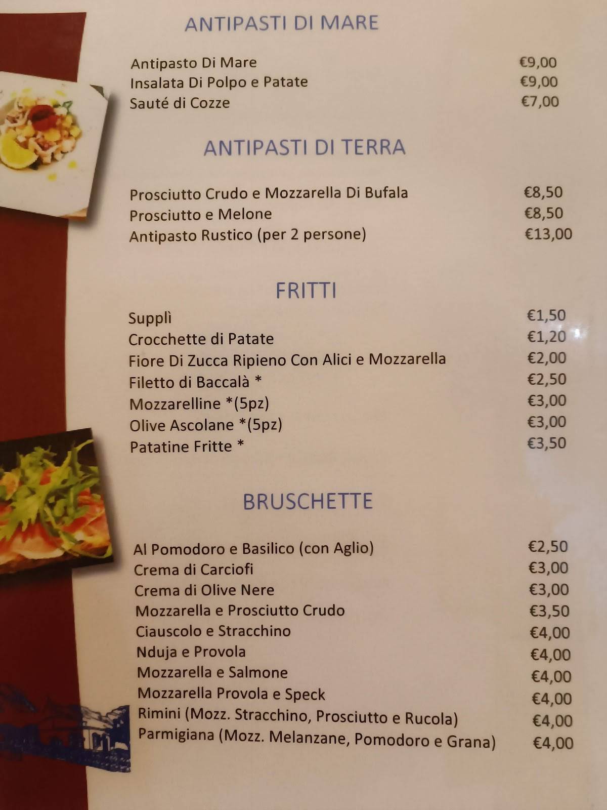 Menu di Al Giardino D'Abruzzo 