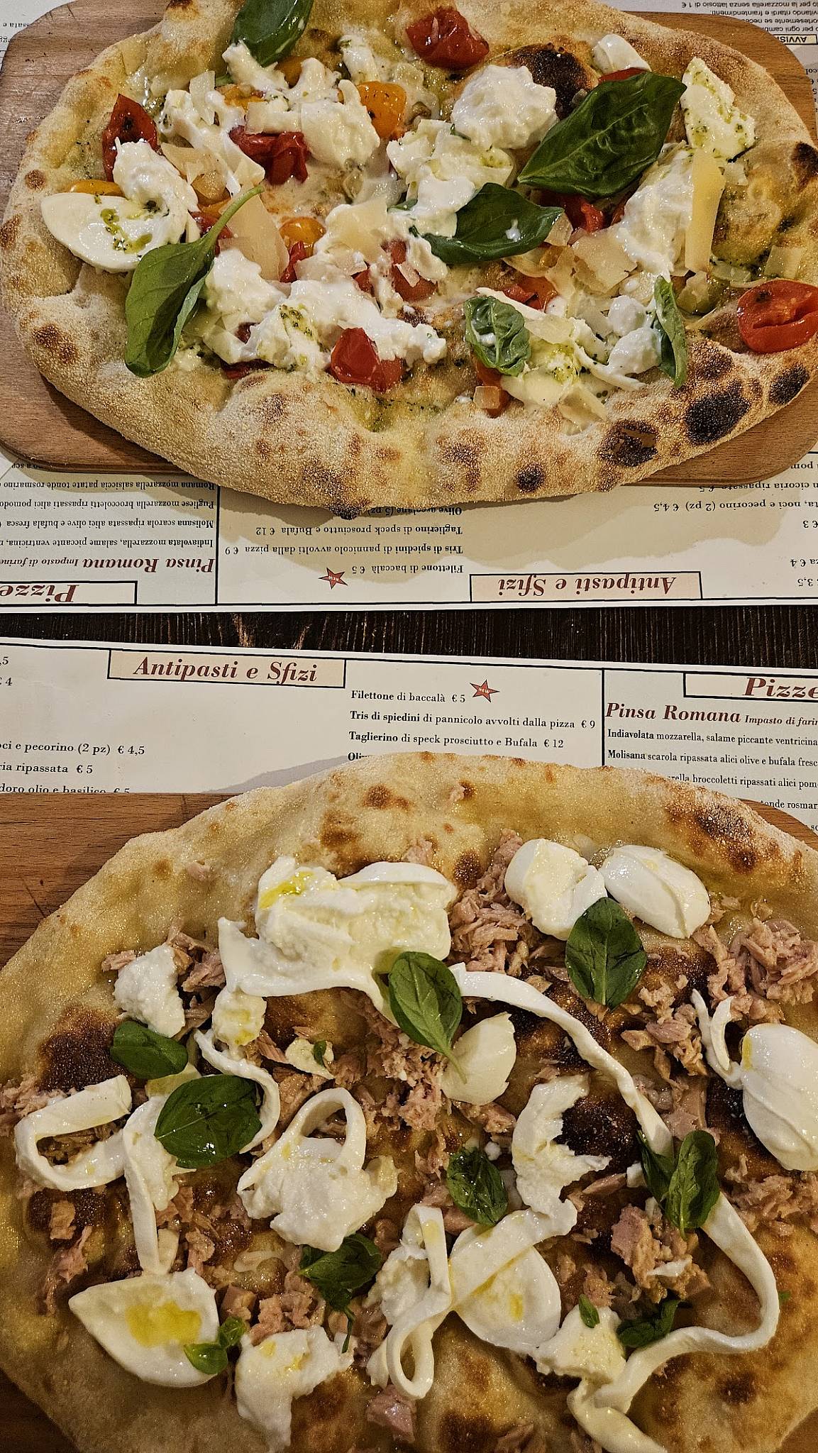 Menu de ArVolo Ristorante Pizzeria