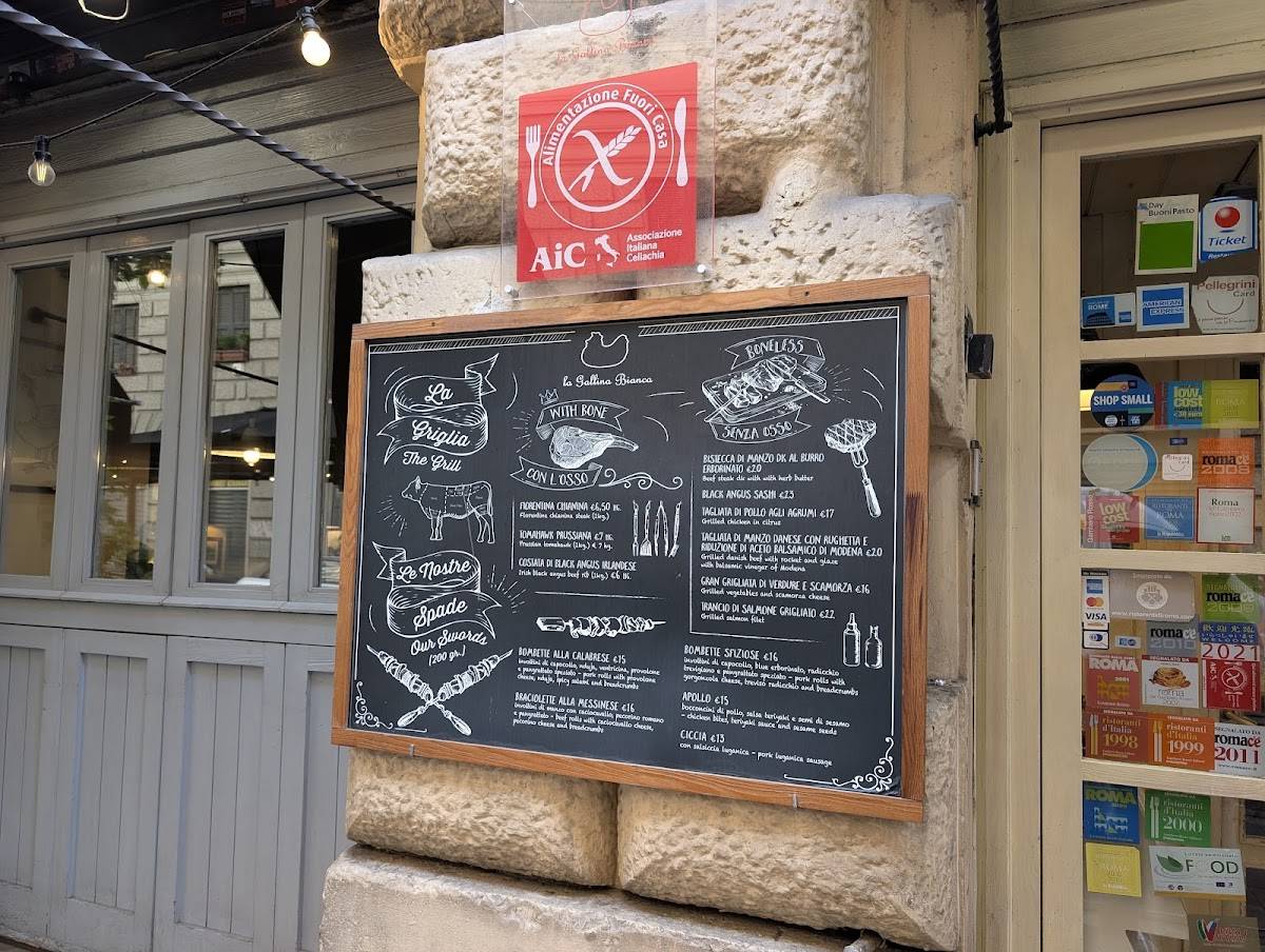 Menu di La Gallina Bianca 