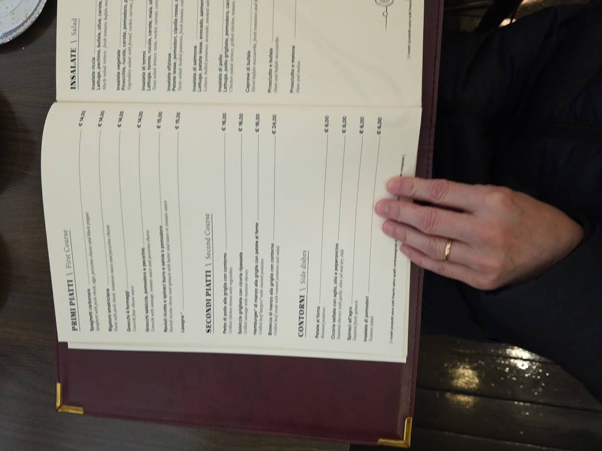 Menu di Ristocaffè 