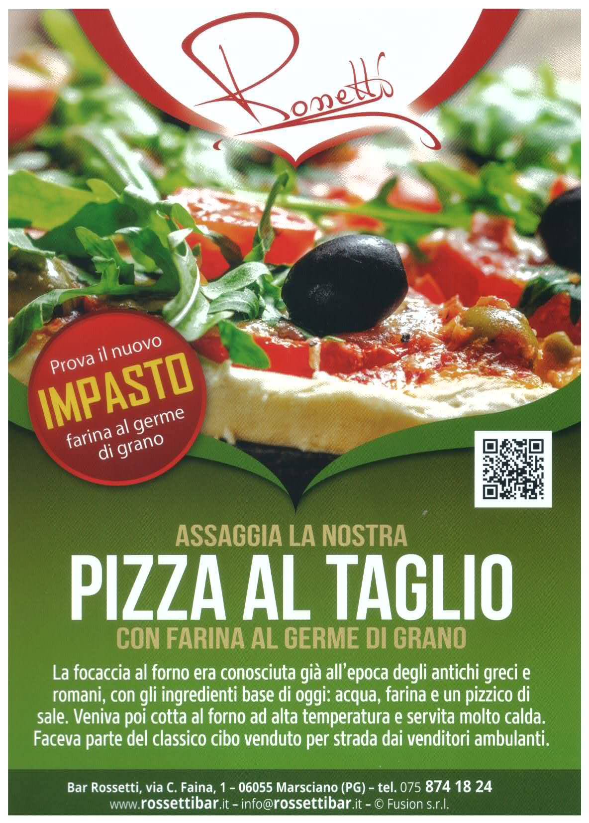 Menu di Rossetti Bar Aperitivi Pizzeria 
