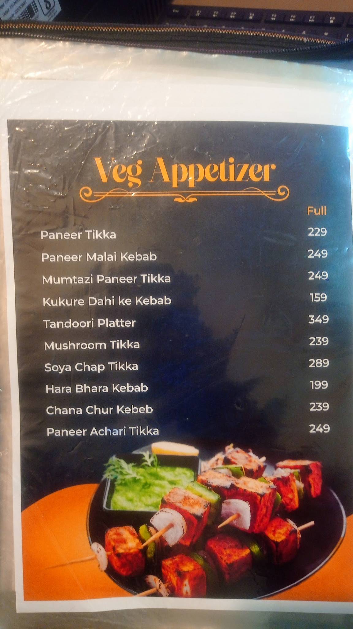 Roti Boti menu