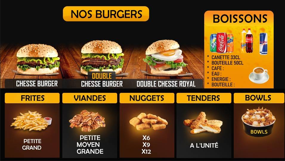 Menu de Ad King