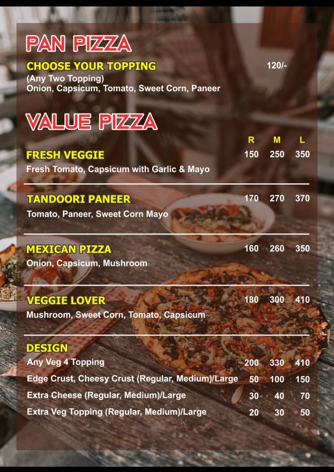 SAMAR BAKERS menu
