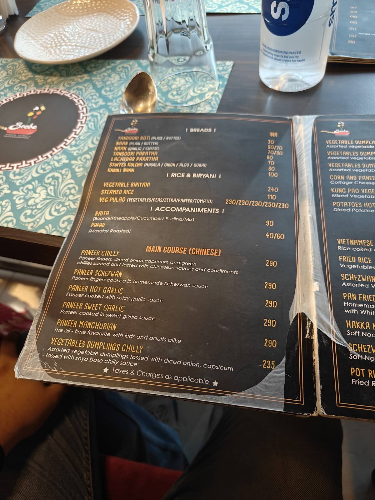 SEEBO - Authentic Assamese Multi-Cuisine Restaurant menu