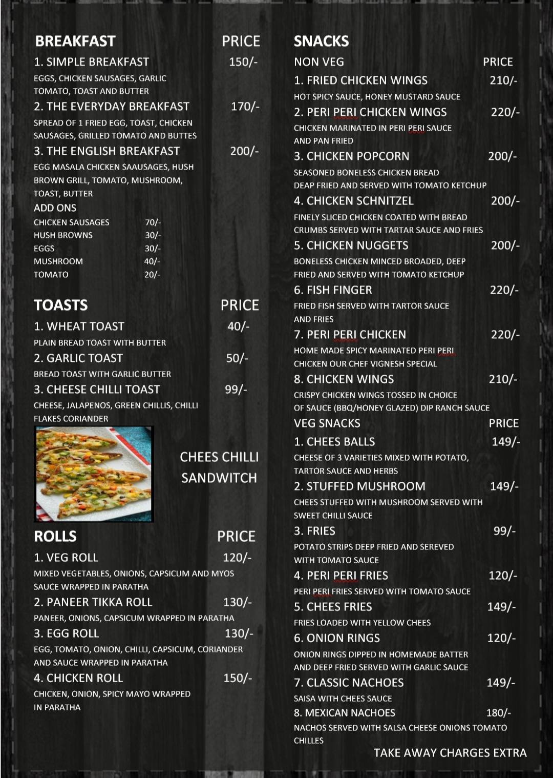Menu at SITAR Cafe Pizzeria Restaurant, Chikkaballapura