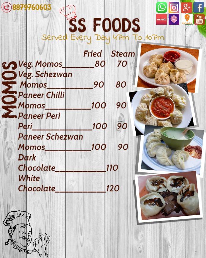 SS Foods menu