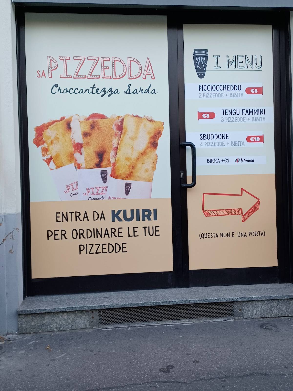 Menu di Sa Pizzedda 