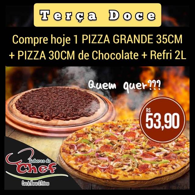Sabores do Chef Pizzaria (Sessenta) cardápio