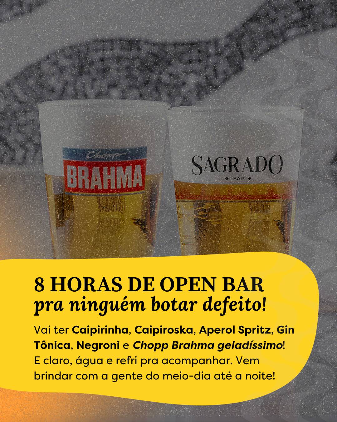 Sagrado Bar cardápio