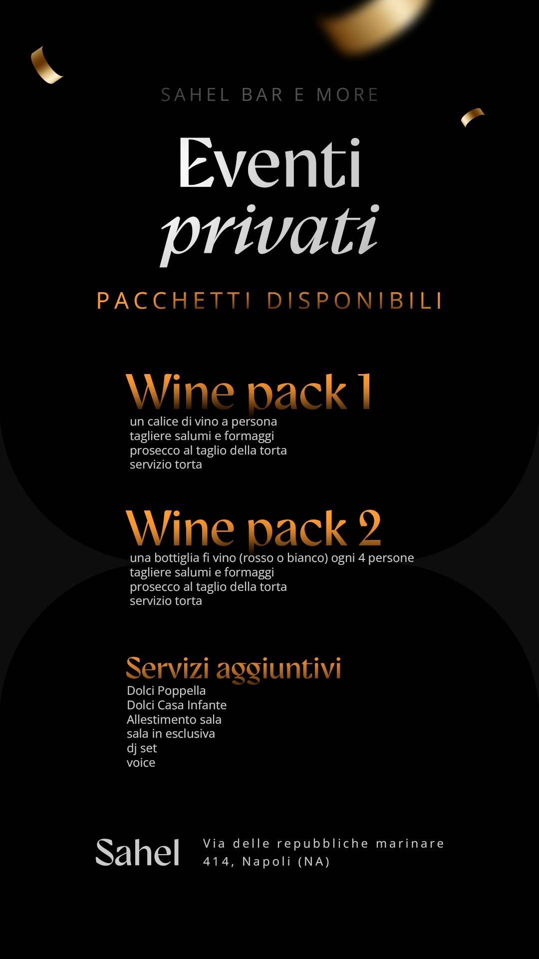 Menu di Sahel bar e more 