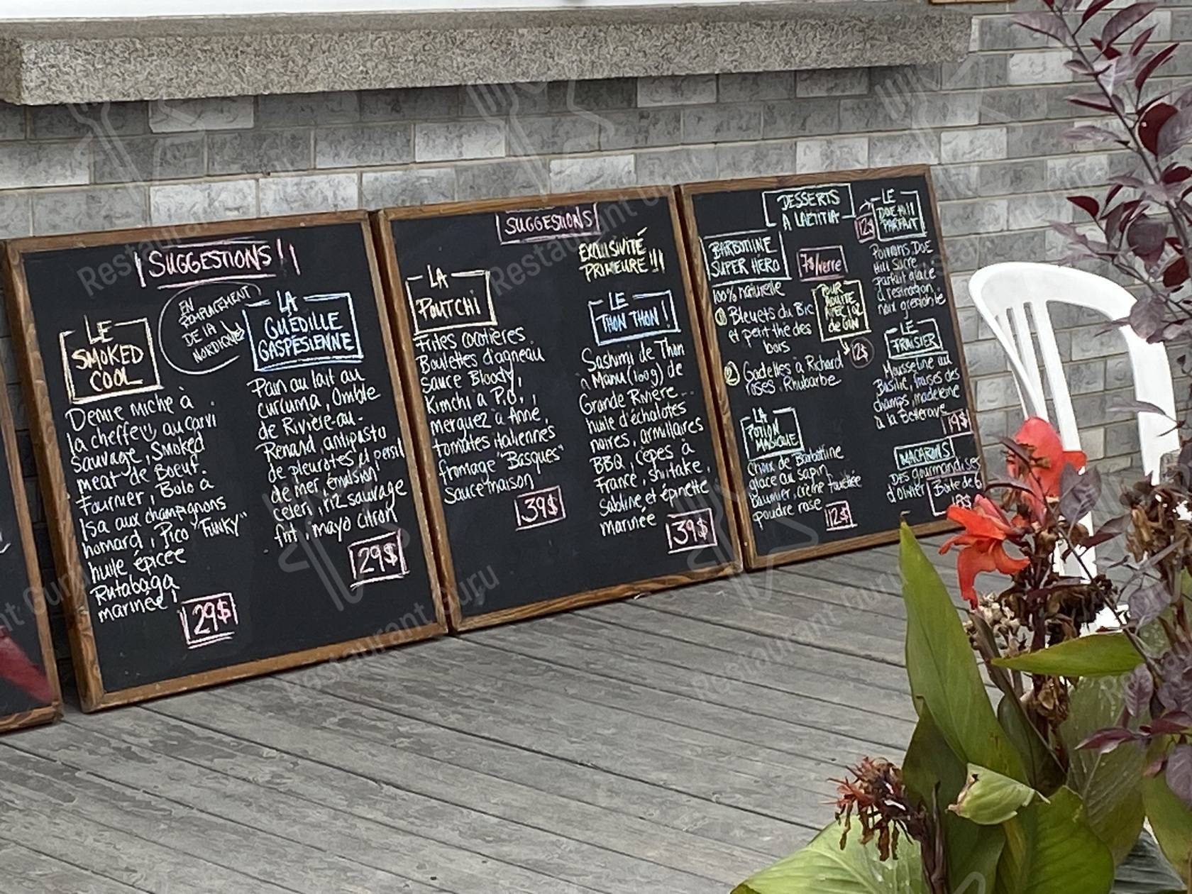 Découvrez le menu pour Cantine côtière