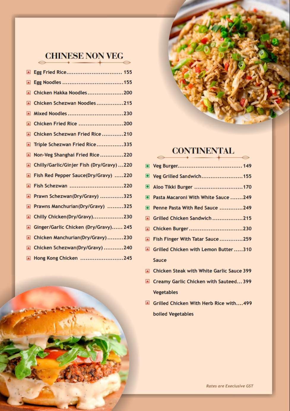 Sai’s Grill Gharana menu