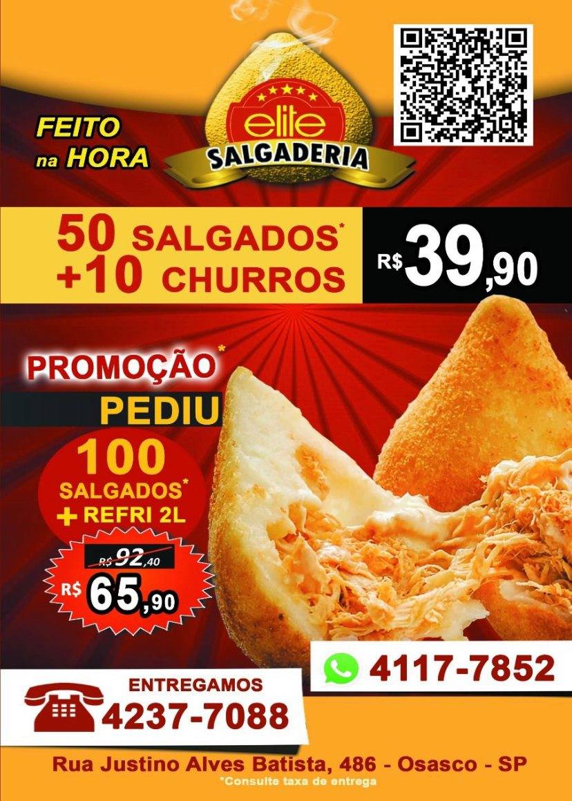 Salgaderia ELITE cardápio
