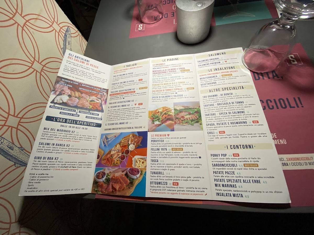 Menu di Salumarina 