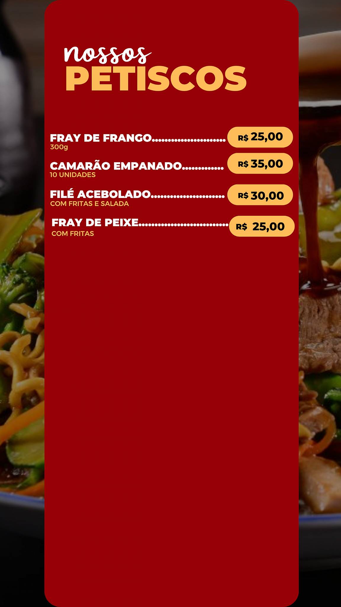 MakySoba cardápio