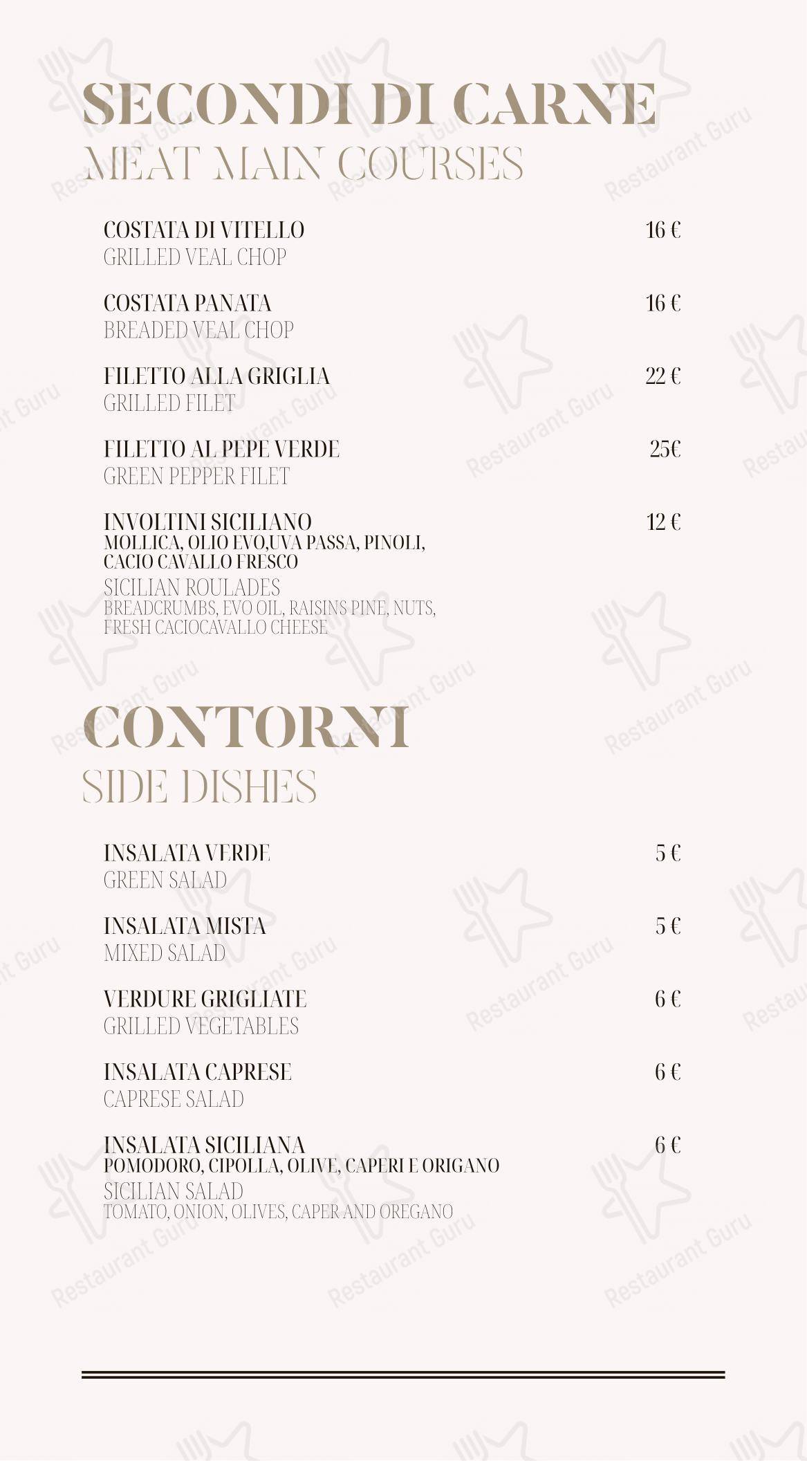 Menu di Salvinius - Menu