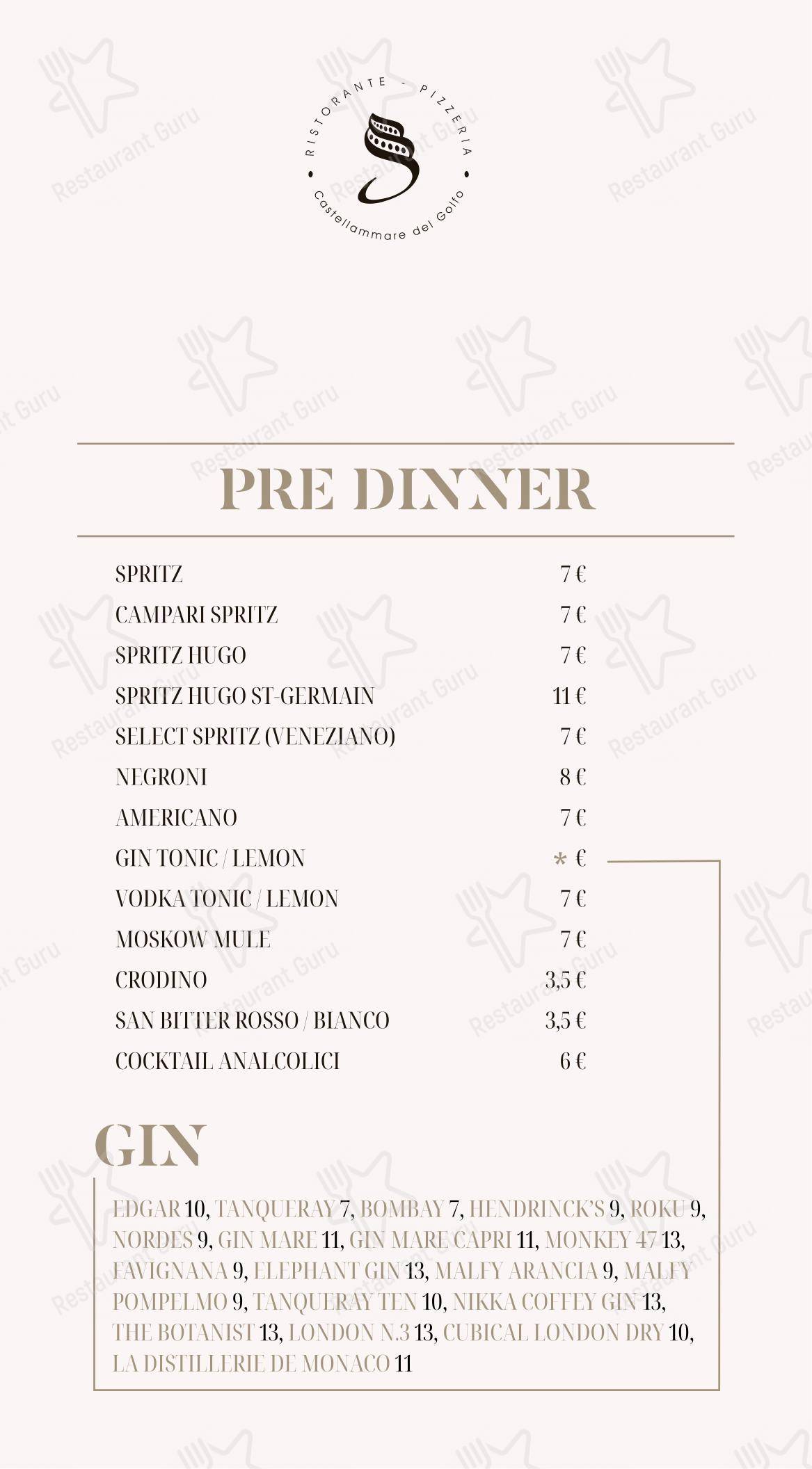 Menu di Salvinius - Menu