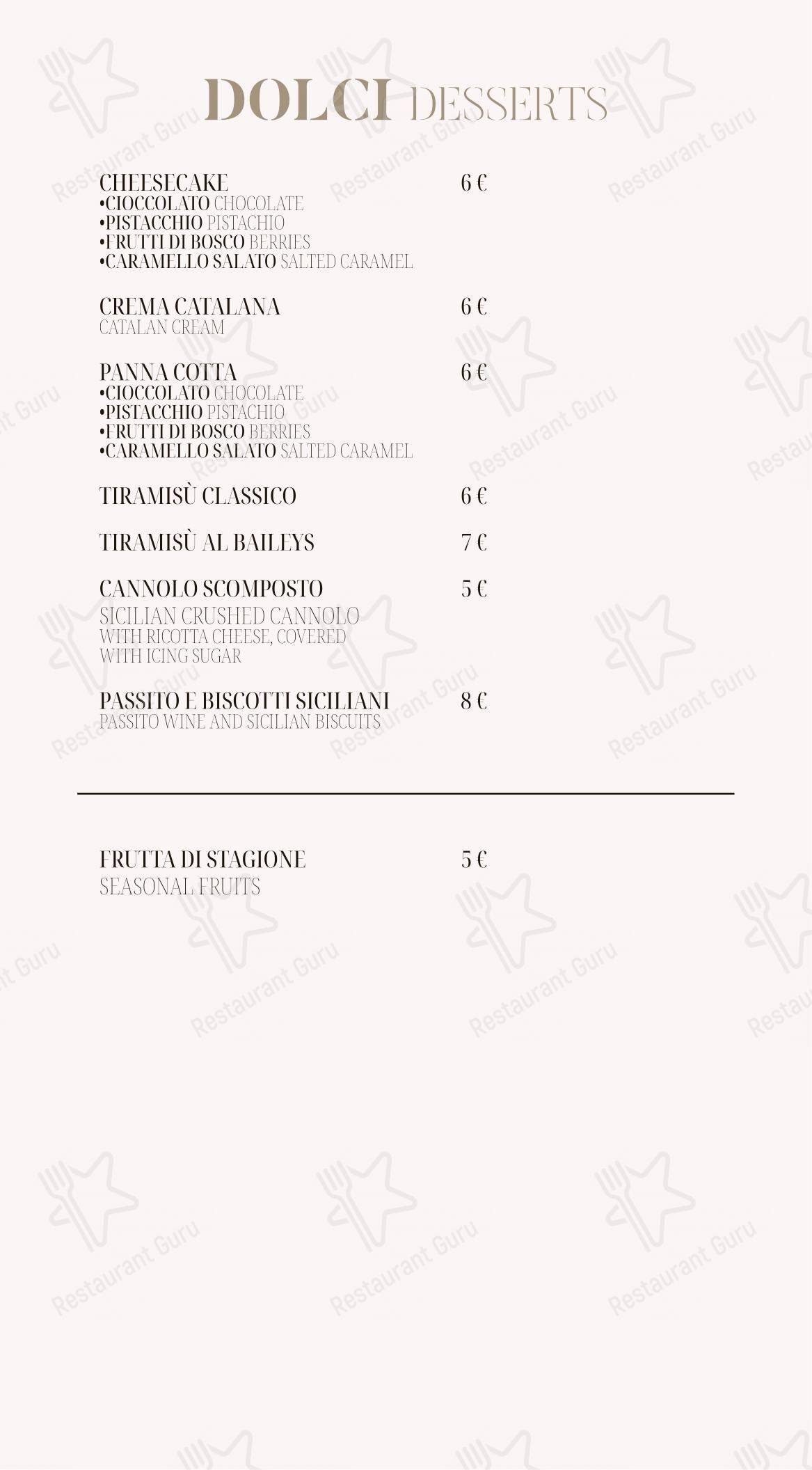 Salvinius in Castellammare del Golfo - Menu