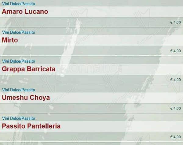 Menu di SambaMaki  Parioli 