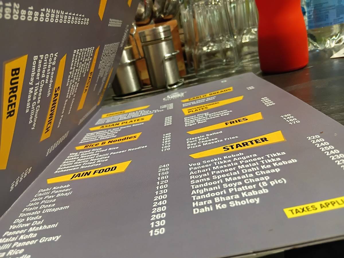 Sam's Kitchen menu