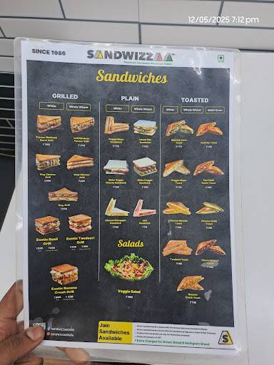 Sandwizzaa Vile Parle East menu