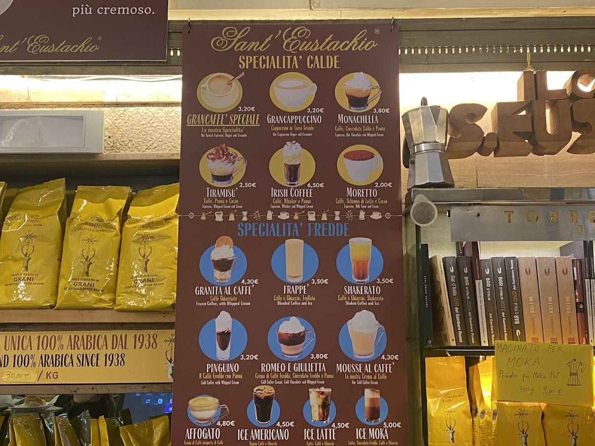 Menu di Sant'Eustachio Caffè 