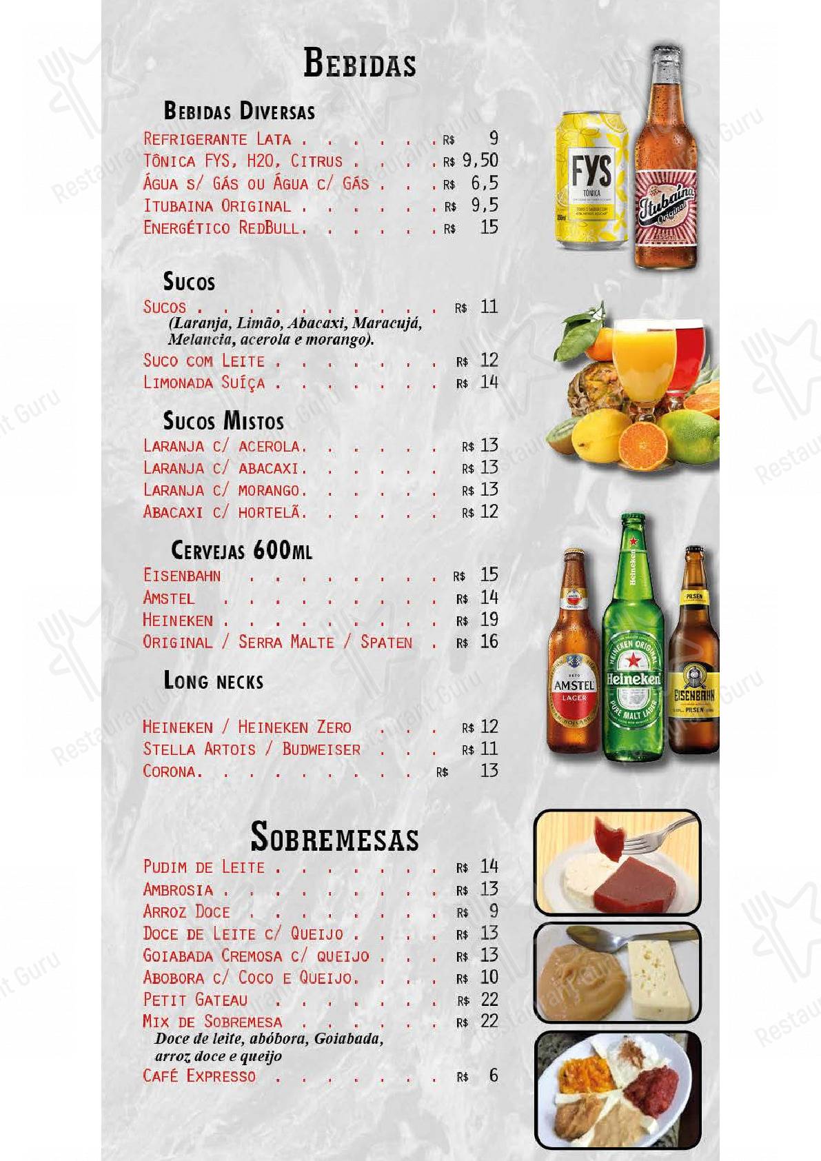 Explore o menu para Embaixada Mineira Ipiranga
