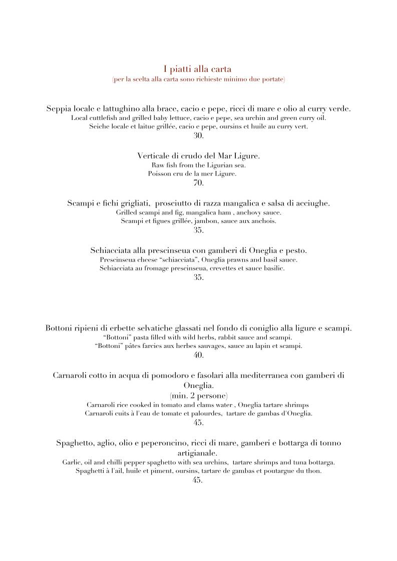Menu di Sarri 