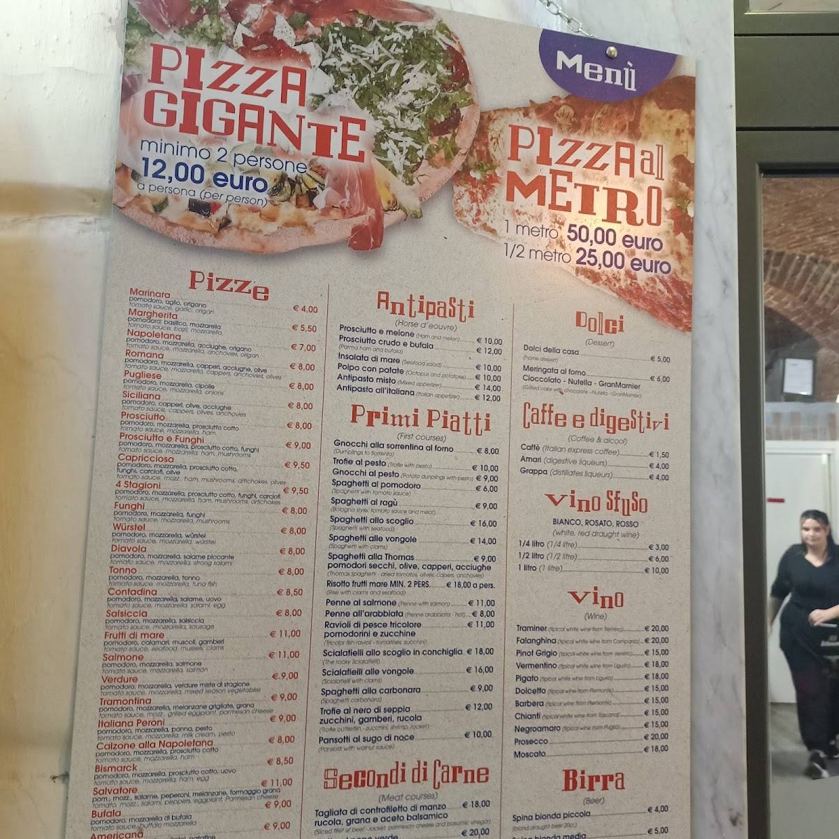 Menu di La Grotta Marinara 